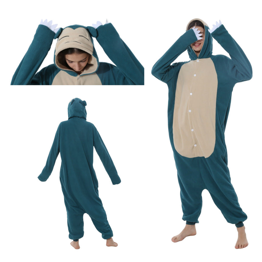 Animal one-piece pajamas