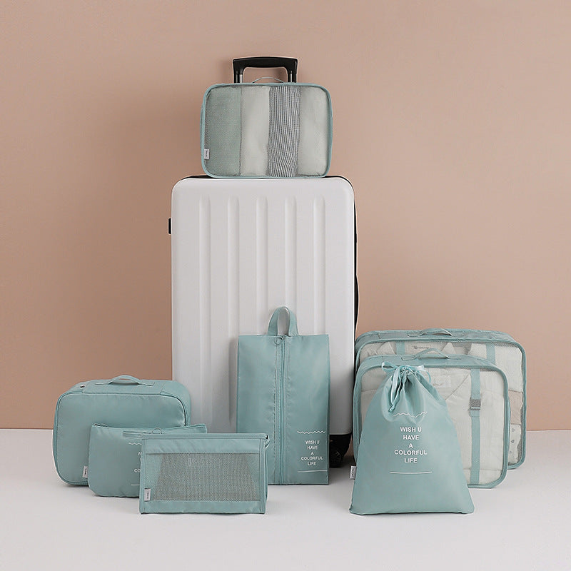 Travel storage bag eight-piece clothing storage bag clothing storage bag travel 6 7 8-piece storage set