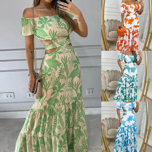 Floral Cut-Out Maxi Dress – Perfect for Summer!