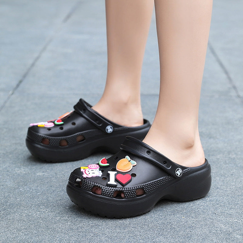 Fun Fruit-Themed Platform Clogs – Stylish, Comfortable, and Colourful