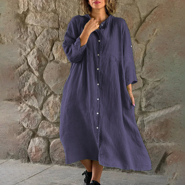 Hot Pink Button-Up Shirt Dress – Bold, Breezy, Beautiful 💃🌺
