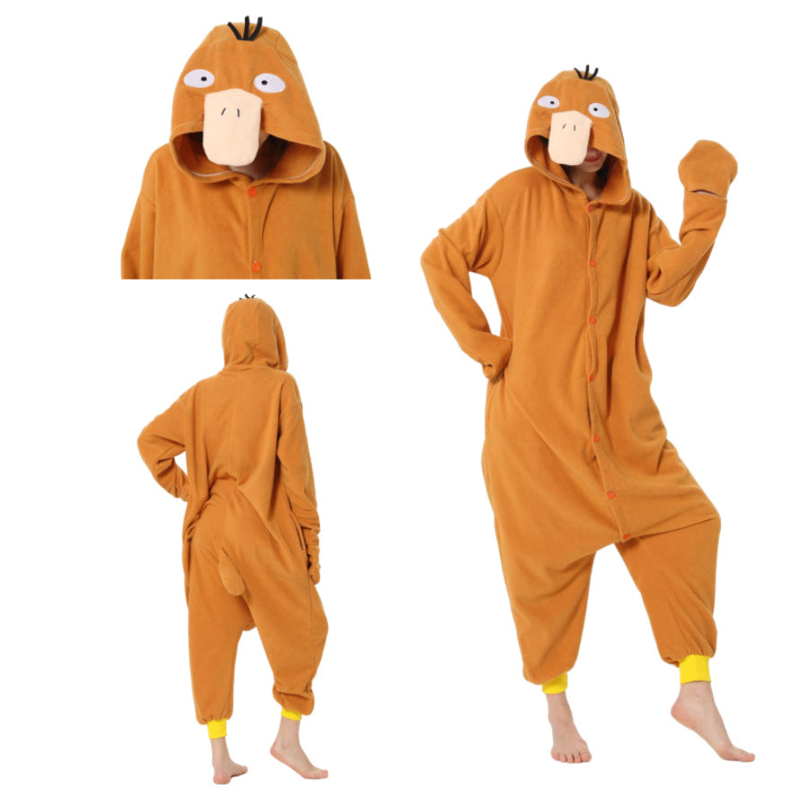 Animal one-piece pajamas