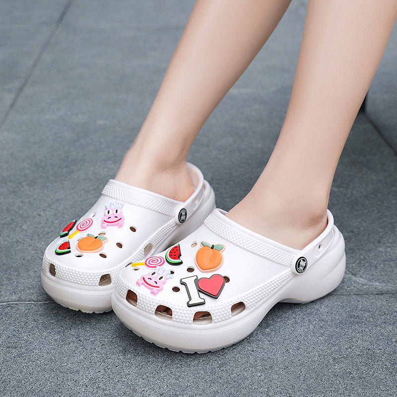Fun Fruit-Themed Platform Clogs – Stylish, Comfortable, and Colourful