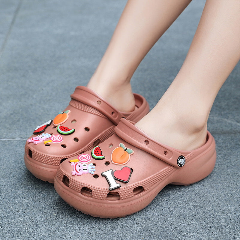 Fun Fruit-Themed Platform Clogs – Stylish, Comfortable, and Colourful