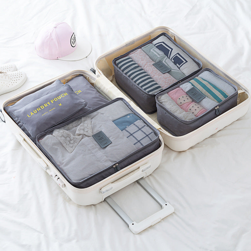 Travel storage bag eight-piece clothing storage bag clothing storage bag travel 6 7 8-piece storage set