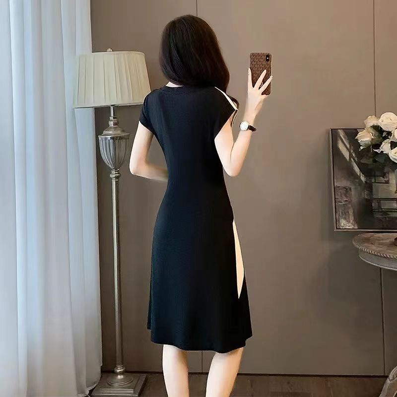 🖤 Title: “Monochrome Masterpiece: The Black & White Illusion Dress You’ll Wear on Repeat” 🖤