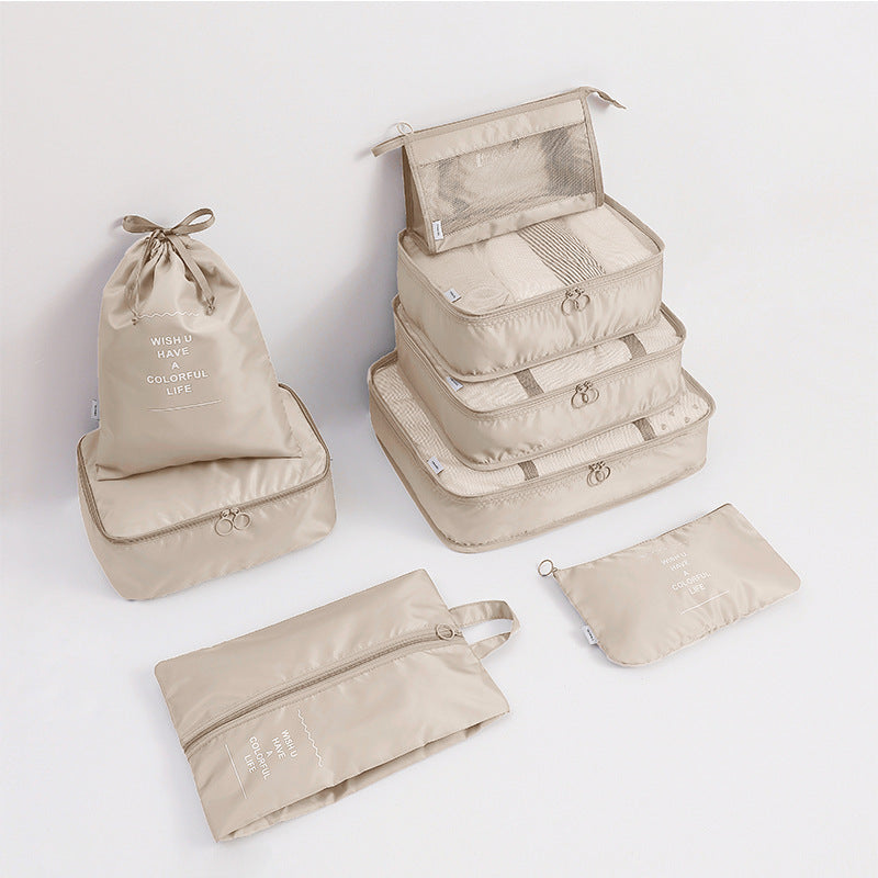 Travel storage bag eight-piece clothing storage bag clothing storage bag travel 6 7 8-piece storage set