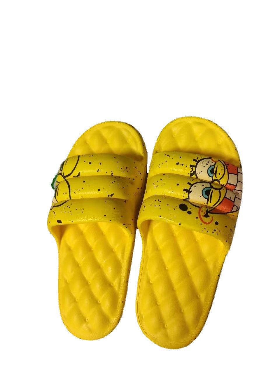 Sofa slippers men's summer trendy home stepping on feces feeling outside wear thick bottom non-slip soft bottom new one word ladies sandals and slippers
