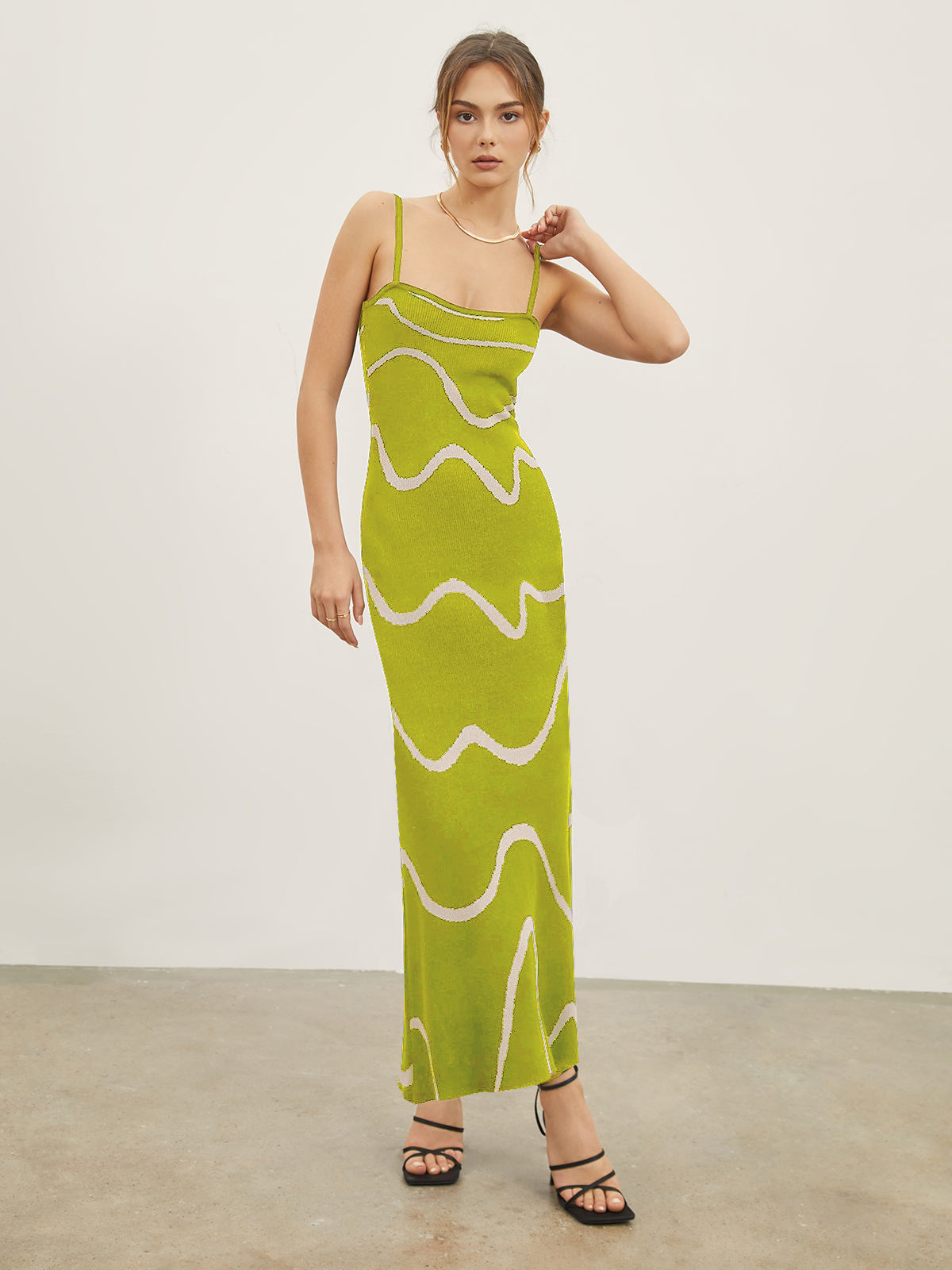 Wave Muse Bodycon Maxi Dress