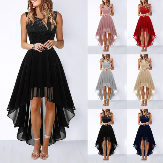 ✨ Enchanted Grace High-Low Lace Dress – Available in Various Colours