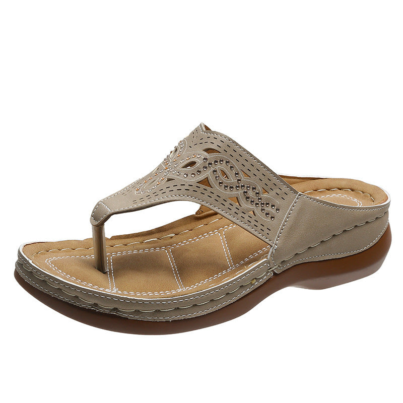 Comfort Slip-On Cutout Sandals – Various Colours