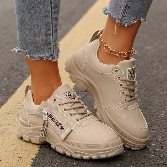 Title: Women's Chunky Sole Street Style Trainers – Various Colours