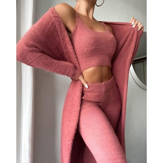 ✨ Luxe Lounge 3-Piece Set – Soft Knit Comfort in Various Colours