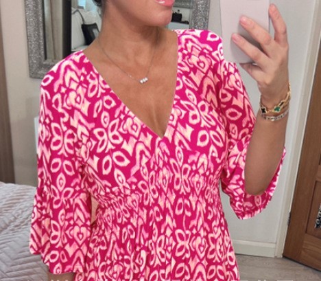 Boho Floral Maxi Dress – V-Neck, Flared Sleeves – Upto 5XL – Summer Essential – Various Colours
