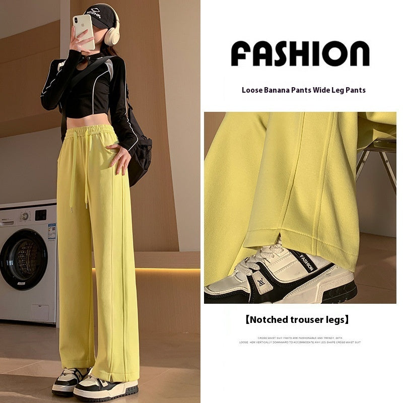 High-Waisted Wide-Leg Lounge Pants – Comfy Casual Streetwear – Various Colours