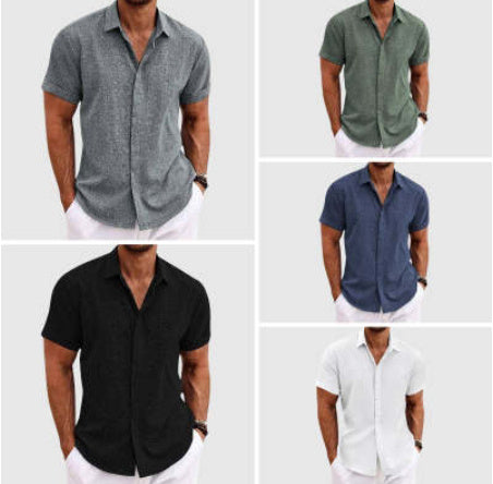 Men’s Short Sleeve Summer Shirt – Lightweight, Stylish & Cool in Various Colours