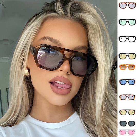 Oversized Retro Geometric Sunglasses – Various Colours